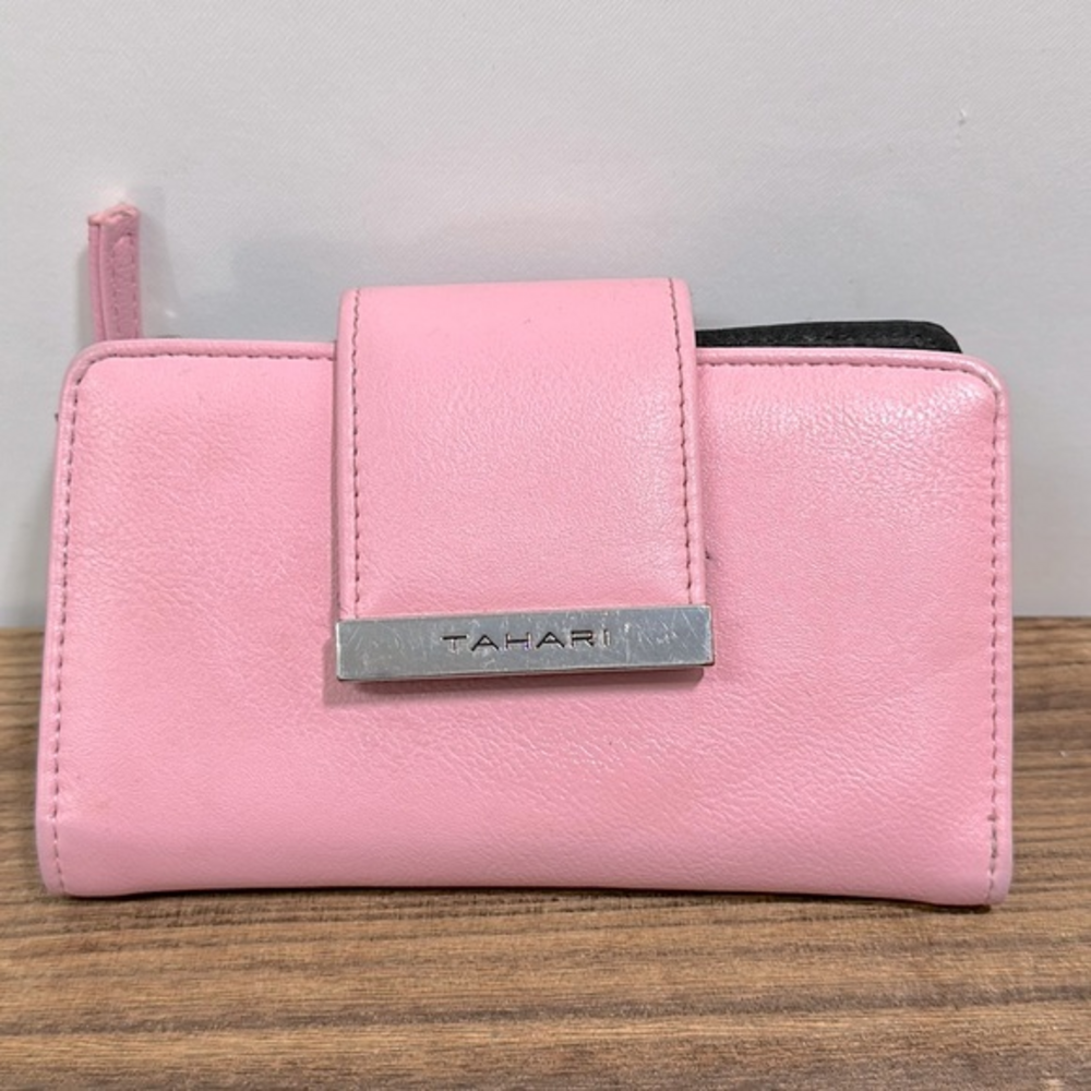 PinkTahari bifold wallet with zipper coin pouch nine credit card holders - Picture 8 of 8